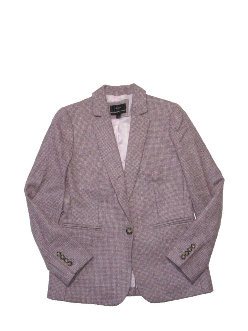 NWT J.Crew Parke Blazer in Gray Camel Pink English Birdseye Twill-Wool Jacket 6 - Picture 4 of 8